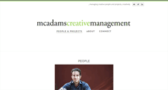 Desktop Screenshot of mcadamscreativemgmt.com